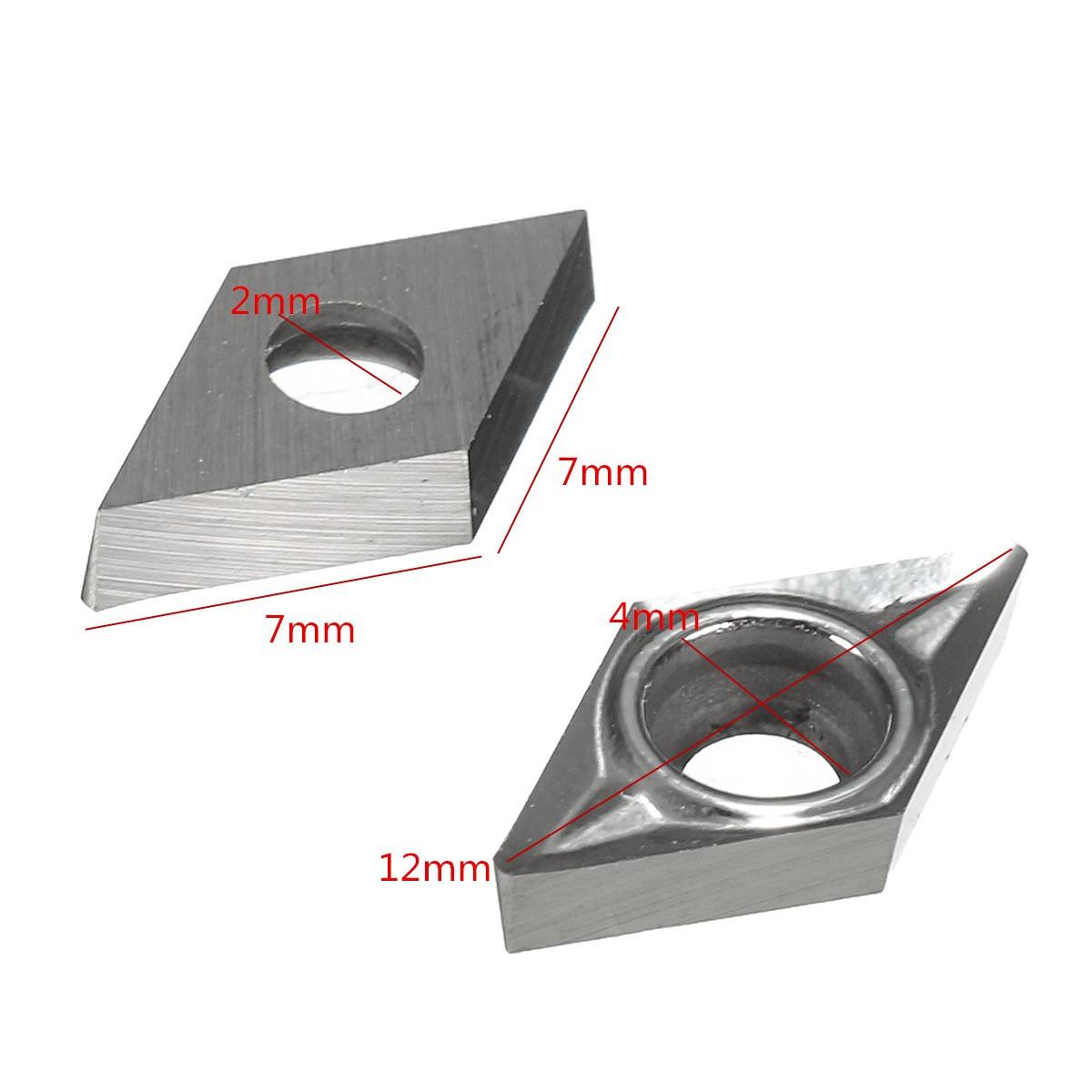 10pcs DCGT0702-AK H01 / DCGT21.51-AK H01 Inserts Used for Aluminum Turning Tool Holder Cutter