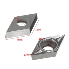 10pcs DCGT0702-AK H01 / DCGT21.51-AK H01 Inserts Used for Aluminum Turning Tool Holder Cutter