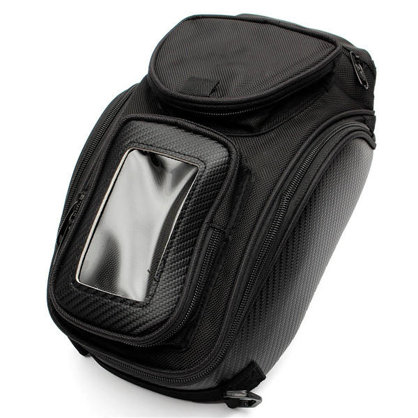 Motorcycle Oil Fuel Tank Bag Magnetic Multi Layer Black Universal 3825cm Waterproof