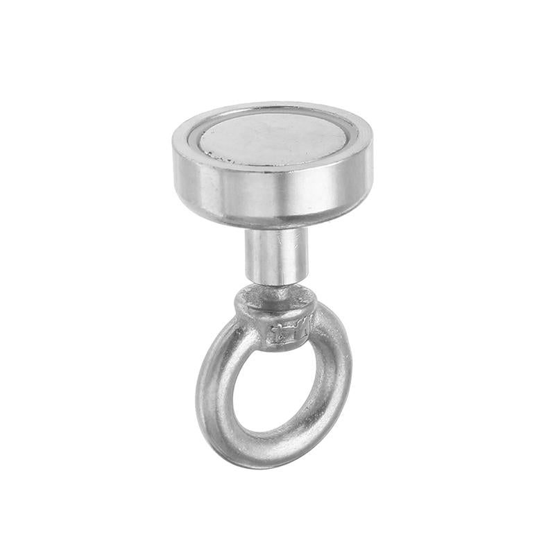20mm 9kg Neodymium Recovery Magnet Metal Detector Eyebolt Circular Ring Magnet