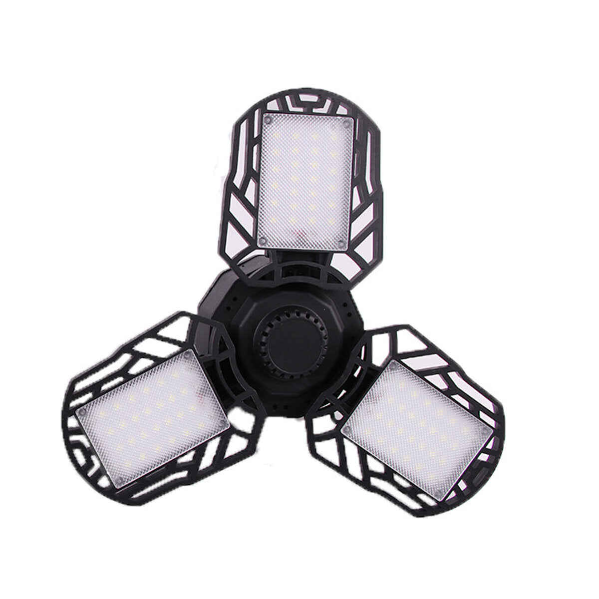 USB + Solar Power 6000lm 200W  Garage Ceiling Light Adjustable LED Work Light Bulbs with 3/4 Panel Led Shop Lights