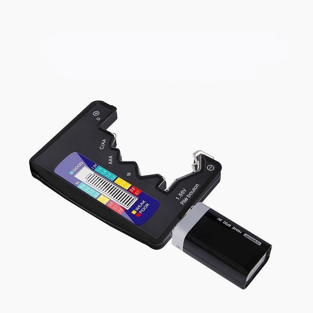Battery Tester Digital LCD Display 9V 1.5V Capacitance Diagnostic Tool