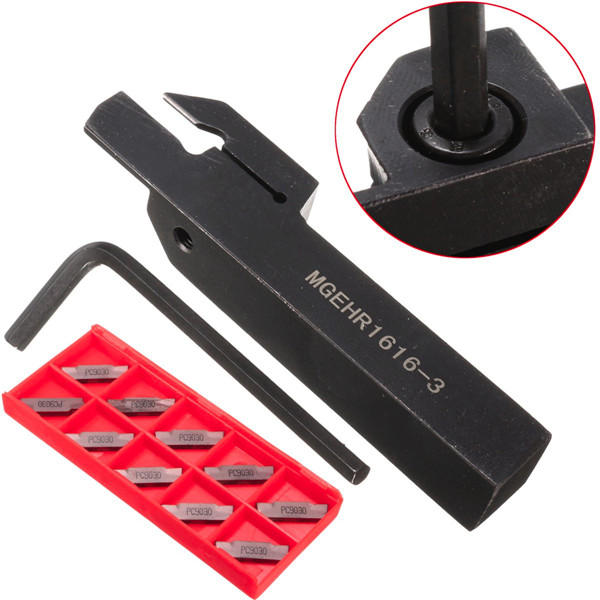 Cut Off Grooving Tool Holder with 10pcs MGMN300 Inserts