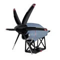 Turboprop Engine Model from C-130 Hercules Transport Aircraft DIY KIT Creative Desktop Ornaments Decoration Science Discovery Toys