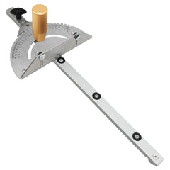 Universal Precision Miter Gauge for Table Saws - Compatible with Dewei 744/745, Haiwei, Steel Saws, 27 Angle Stops
