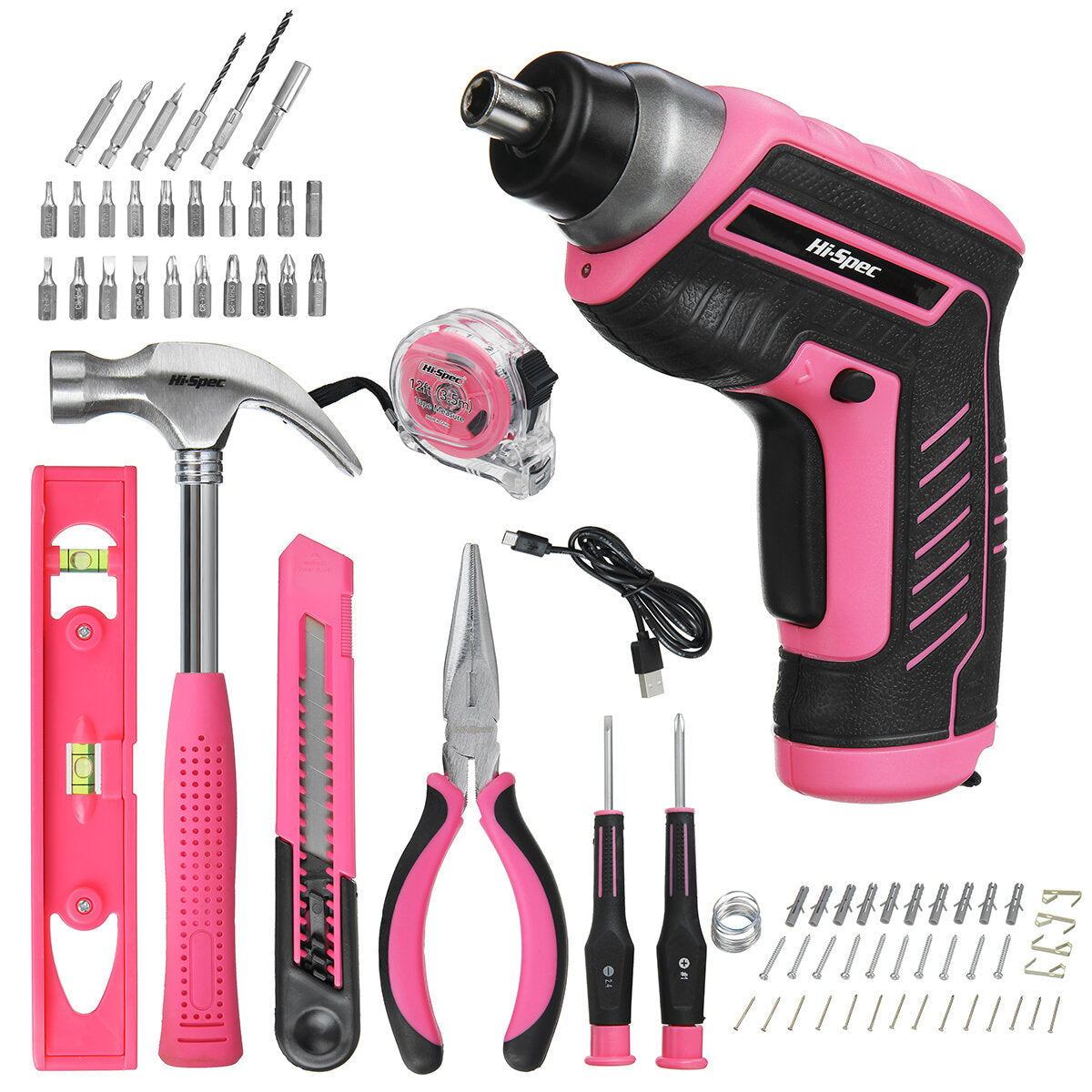 DC4.0V Max 1300Mah 200rpm 4.0N.M Household Multifunctional Electric Screwdriver Set