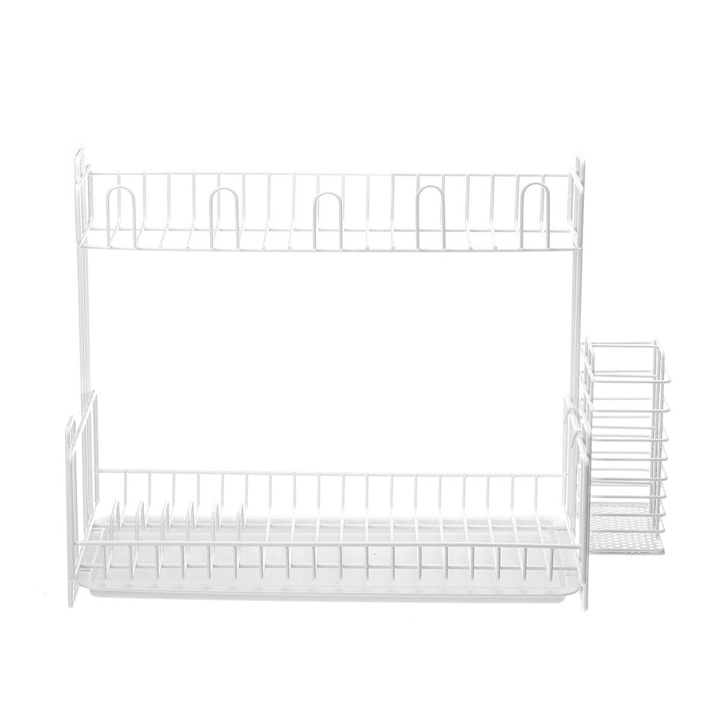 Dish Drainer Kitchen Drying Drain Shelf Sink Holder Cup Bowl Storage Home Basket Stand