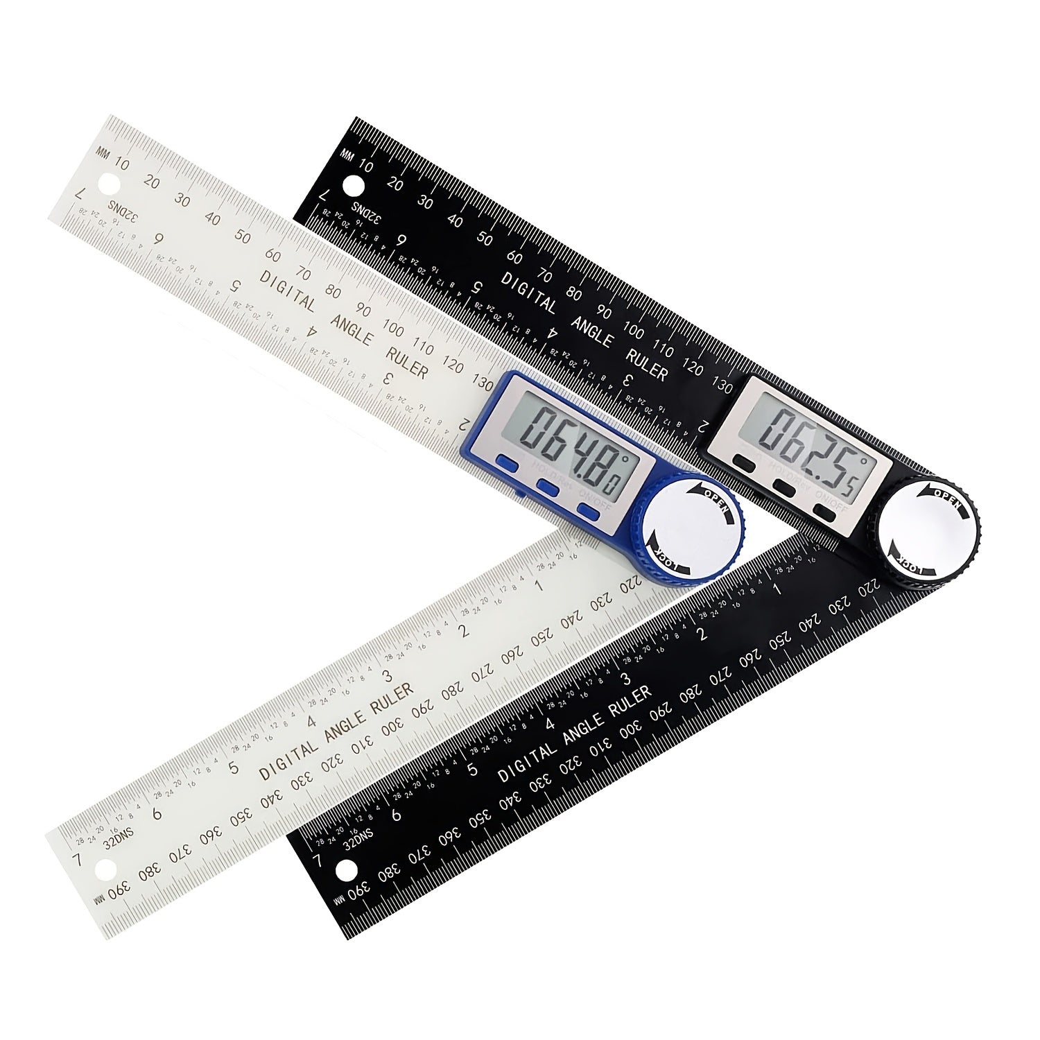 2 In 1 Protractor Angle Measuring Tool Fit For Woodworking Construction