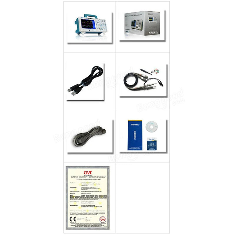 USB Digital Storage Oscilloscope 2Channels 100MHz 1GSa/s