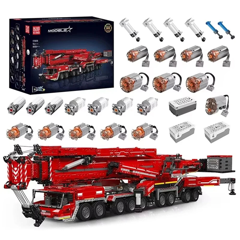 Technical Truck Building Block Remote Control Liebherred LTM 11200 Crane Model Kids Christmas Car Toys