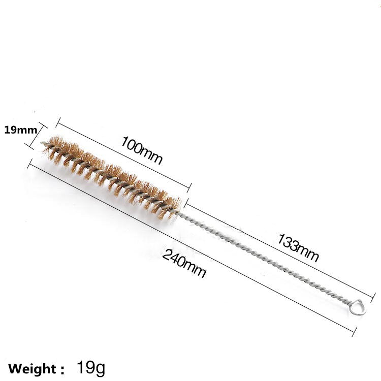 Brass Tube Cleaning Brush Wire Brush Cleaning Polishing Tool Brass Wire Brush For Pipe Tube Cylinder Bores Cleaning Tools