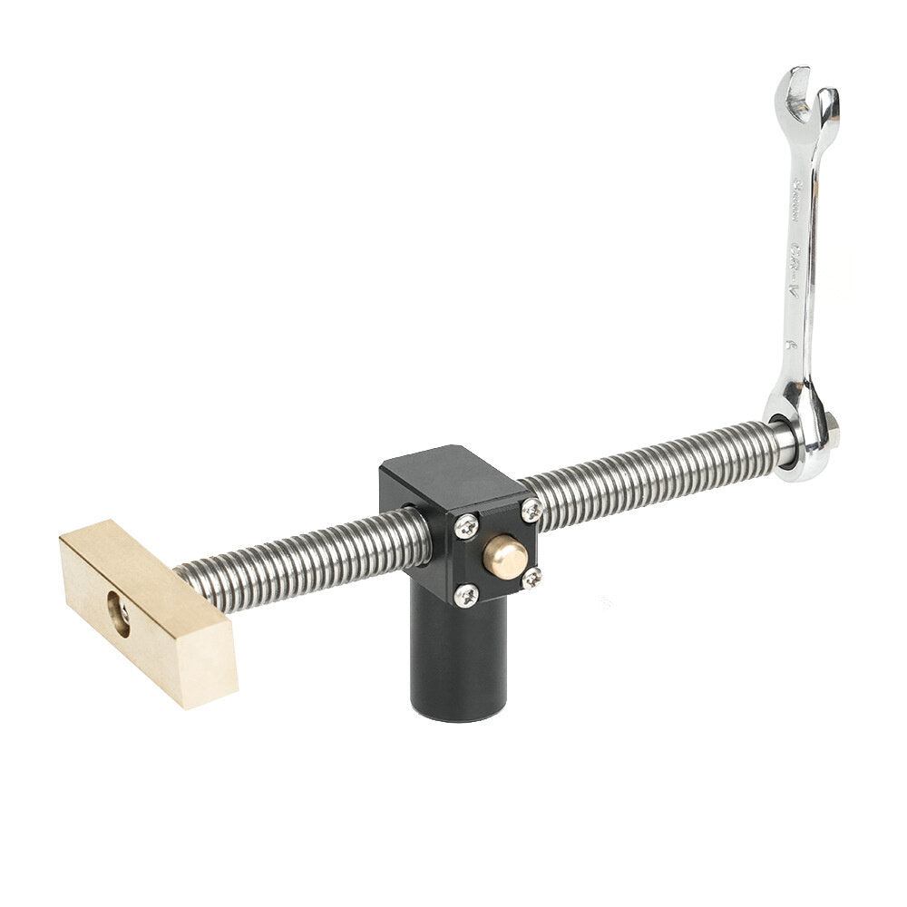 Universal Woodworking Vice for 19/20mm Table Holes, 0-120mm Clamping Range, Durable Brass & Steel, Compact & Secure