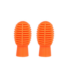 2Pcs Silica Gel Head Drumsticks Portable Practice Drum Set Drum Cap for Drumsticks