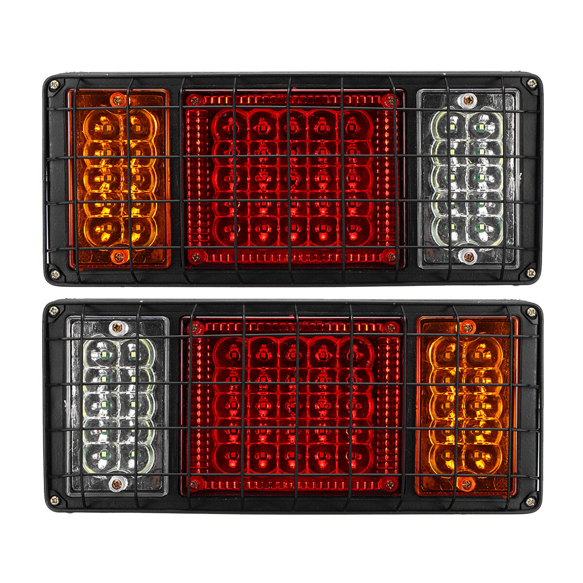 2PCS 24V 45LED Trailer Lights Rear Tail Indicators For Truck Caravan Boat