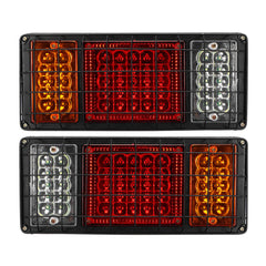 2PCS 24V 45LED Trailer Lights Rear Tail Indicators For Truck Caravan Boat