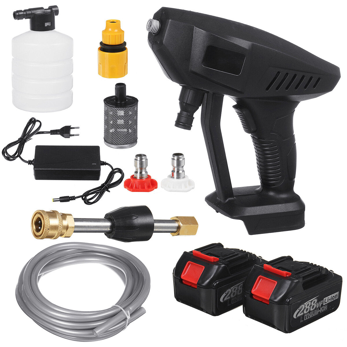 600W High Power Car Washing Machine Wireless Rechargeable High Pressure Car Washer Guns