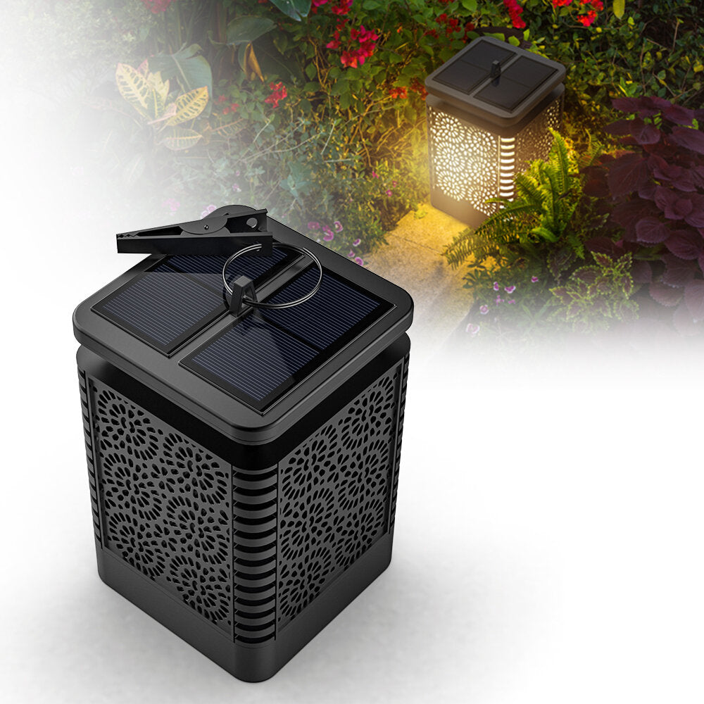 Solar Flickering Flame Lamp IP65 Waterproof Wall-mounted/Hanging Atmosphere Decroative Light
