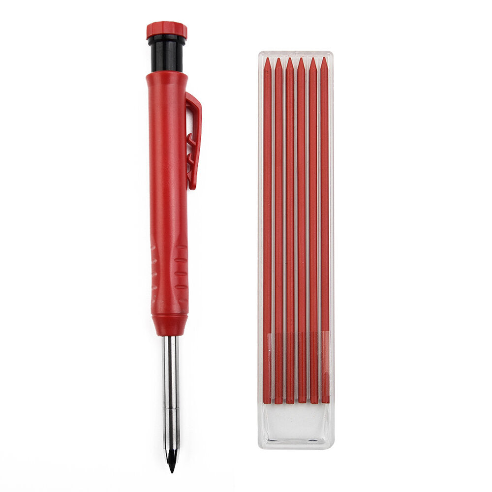 Mechanical Pencil with Sharpener Cap, Non-Slip Grip, Ideal for Carpenters, Engraving, and Scribing - 14.5cm Length