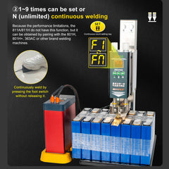 Pneumatic Column Spot Welder Head for Lithium Battery Welding 6kg Max Pressure Adjustable Height for 801H/811A/811H Welding Machine