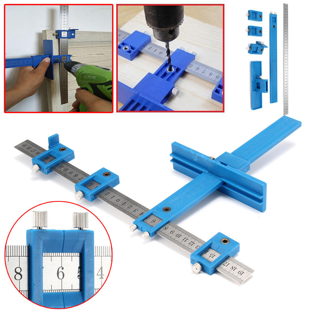 Drill Guide Sleeve Cabinet Hardware Jig Wood Drilling Dowelling Tool
