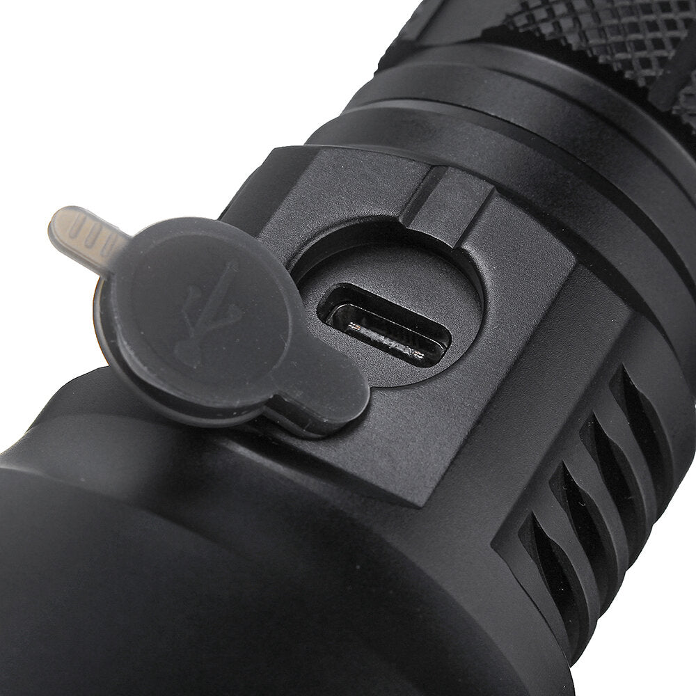 2200lm 1200m SST40 2400lm 875m NarsilM v1.3 USB-C Rechargeable 2A 26650 21700 18650 LED Flashlight Long Range Strong Search Torch