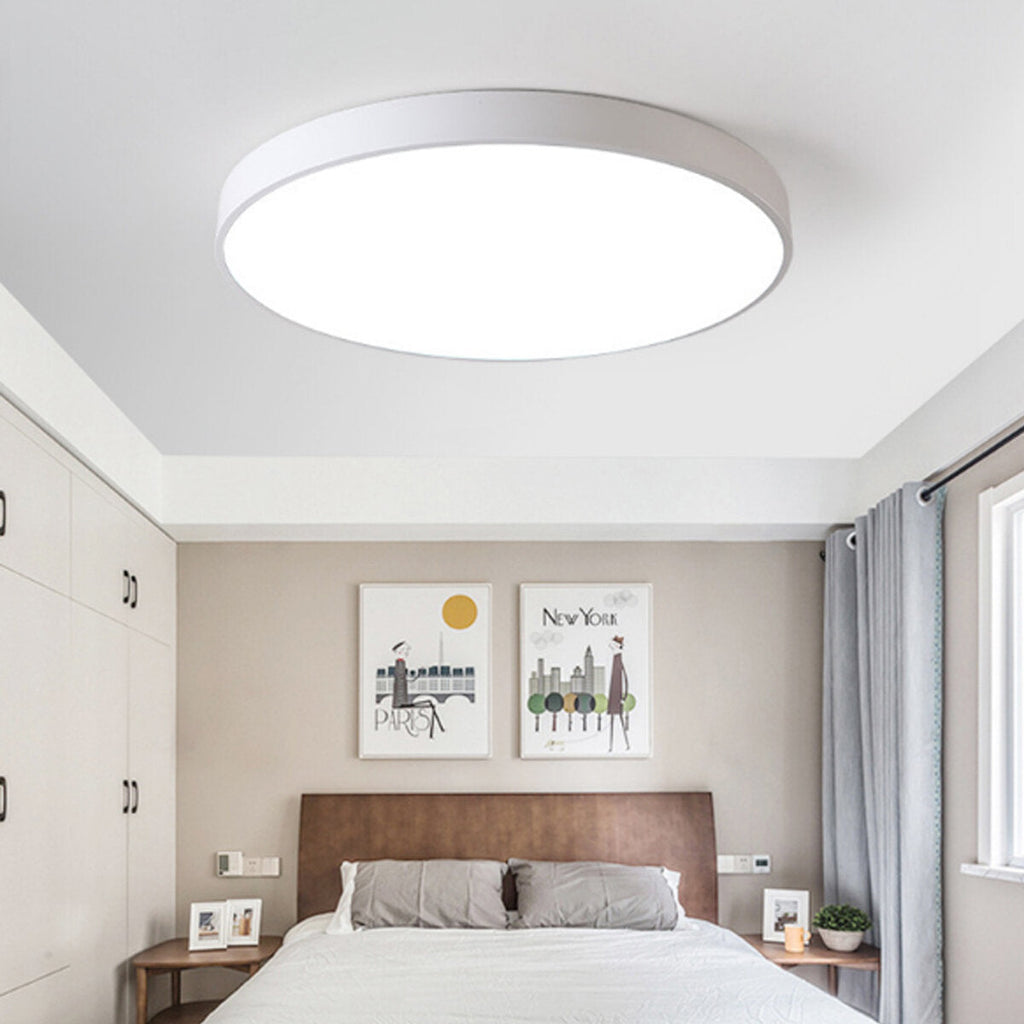 LED Ceiling Light Ultra Thin Flush Mount Kitchen Round Home Fixture