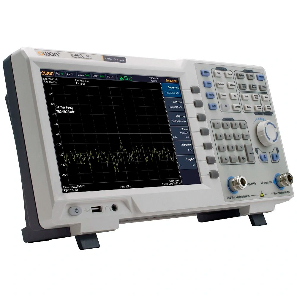 1.5GHz 9Inch TFT LCD Display Spectrum Analyzer + Tracking Generator Support USB LANHDMI Communication Interface