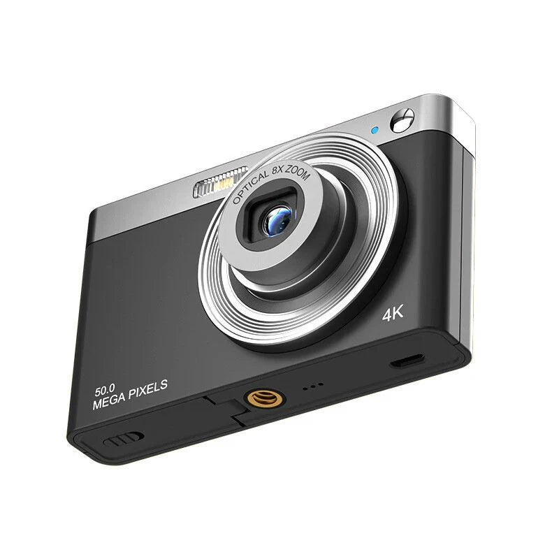4K 50MP Digital Camera Video Camcorder 2.88" IPS Screen AF 8X Zoom 750mAh Portable Mirrorless Camera