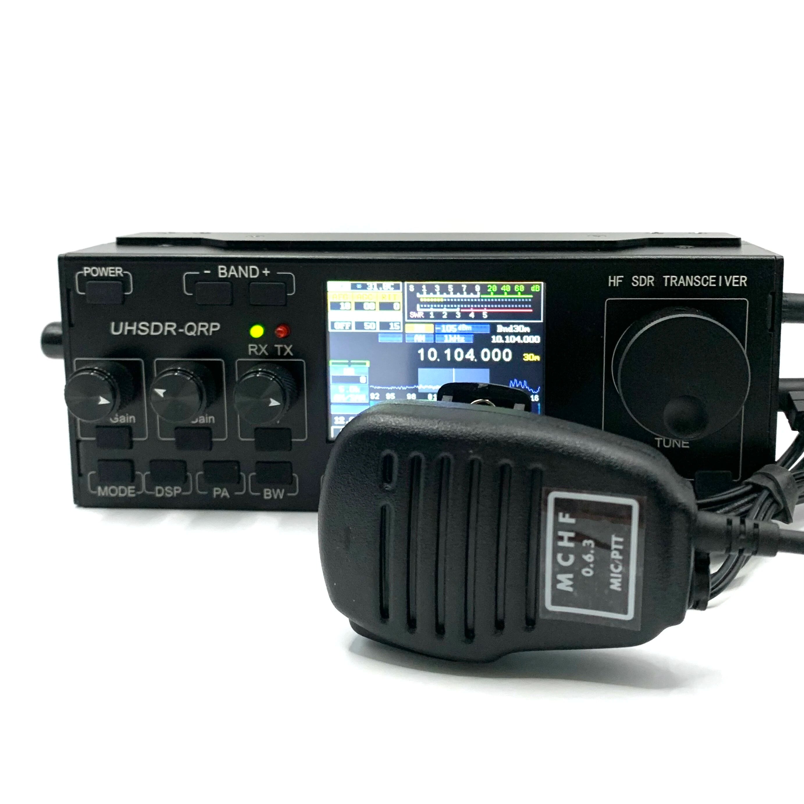 HF SDR Transceiver QRP Transceiver Amateur Ham Radio With power supply + Microphone EU PLUG