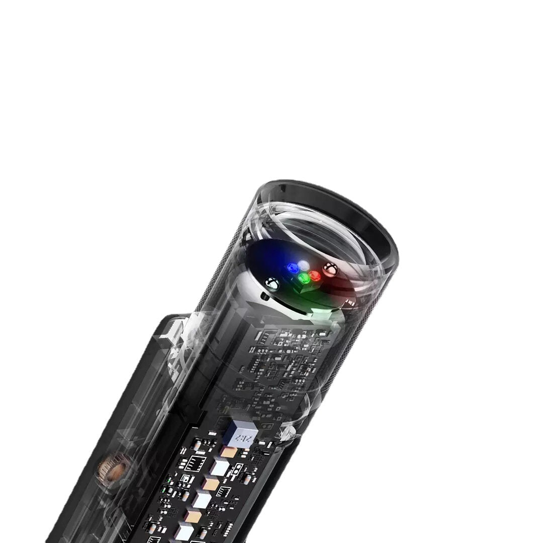 12 In 1 900lm 245M Music Pulse Lamp Telescopic Focus Long Range LED Flashlight Torch With 18650 Power Bank System & Mini Speaker & 360 Side Light