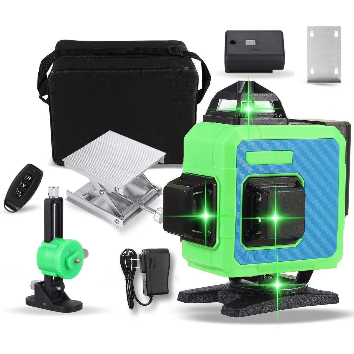 8/12/16 Line 4D Green Laser Level 360 Self Leveling Measure Tool Horizontal Vertical