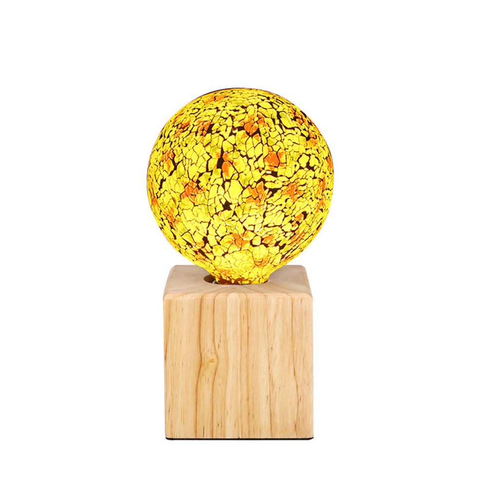 AC85-265V 4W E27 1800K Warm White 3D Retro LED G125 Tiffany Glass Light Bulb for Indoor Use