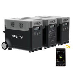 3600W 3840Wh LiFePO4 Portable Power Station, Optional 1 or 2 Expansion Batteries, App Control, UPS & Wheels for Home Backup & RV