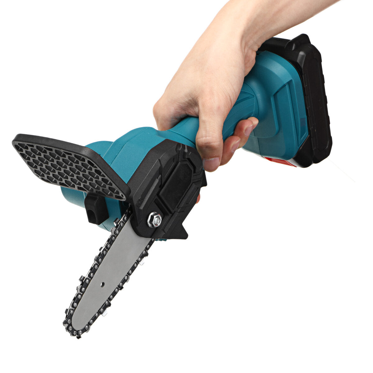 550W 48VF 4" Mini Cordless One-Hand Electric Chain Saw Woodworking Wood Cutter