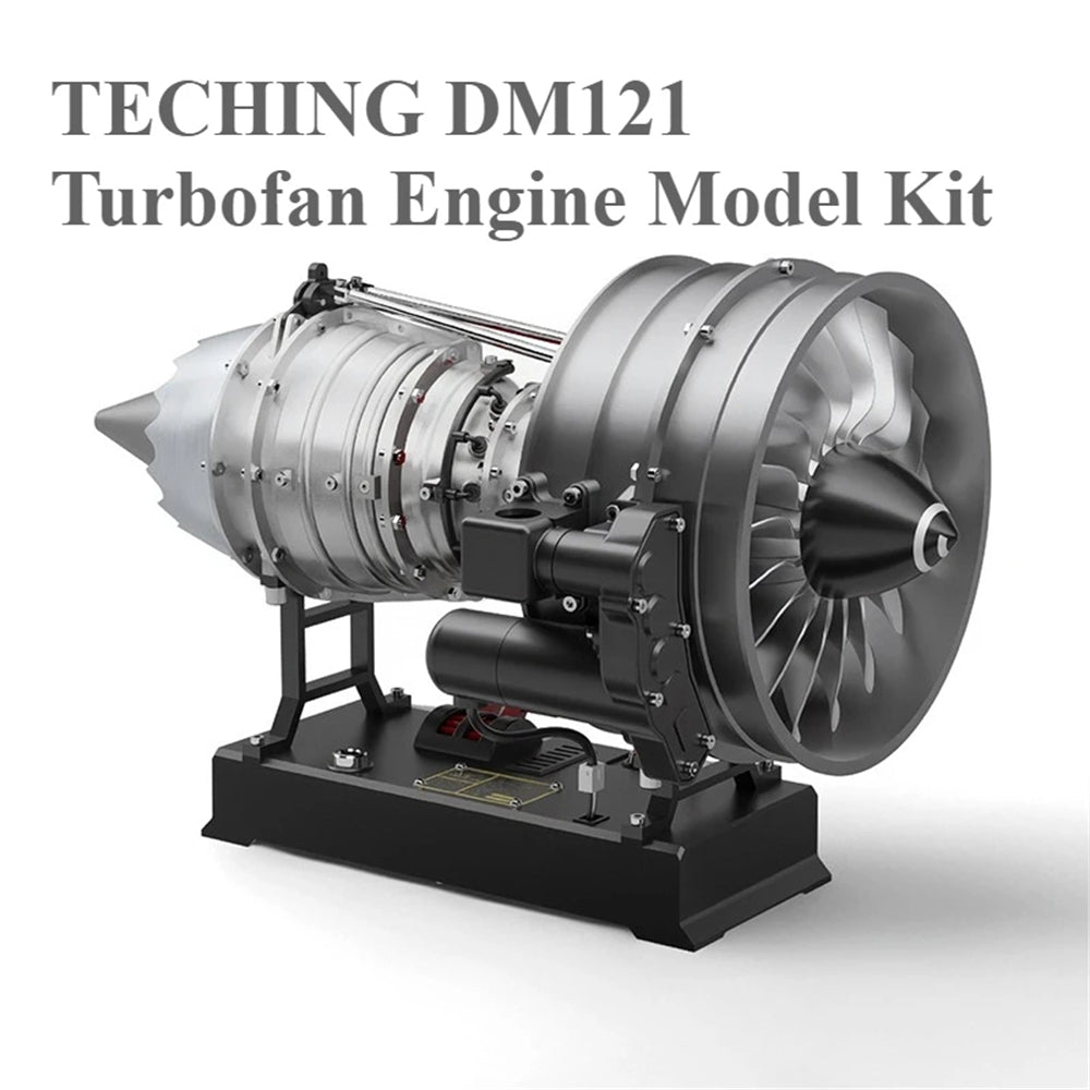 Turbofan Engine Model Assembly Kit with Built-in Battery Magnet Creative Desktop Ornaments Physics Experiment Science Education Toys