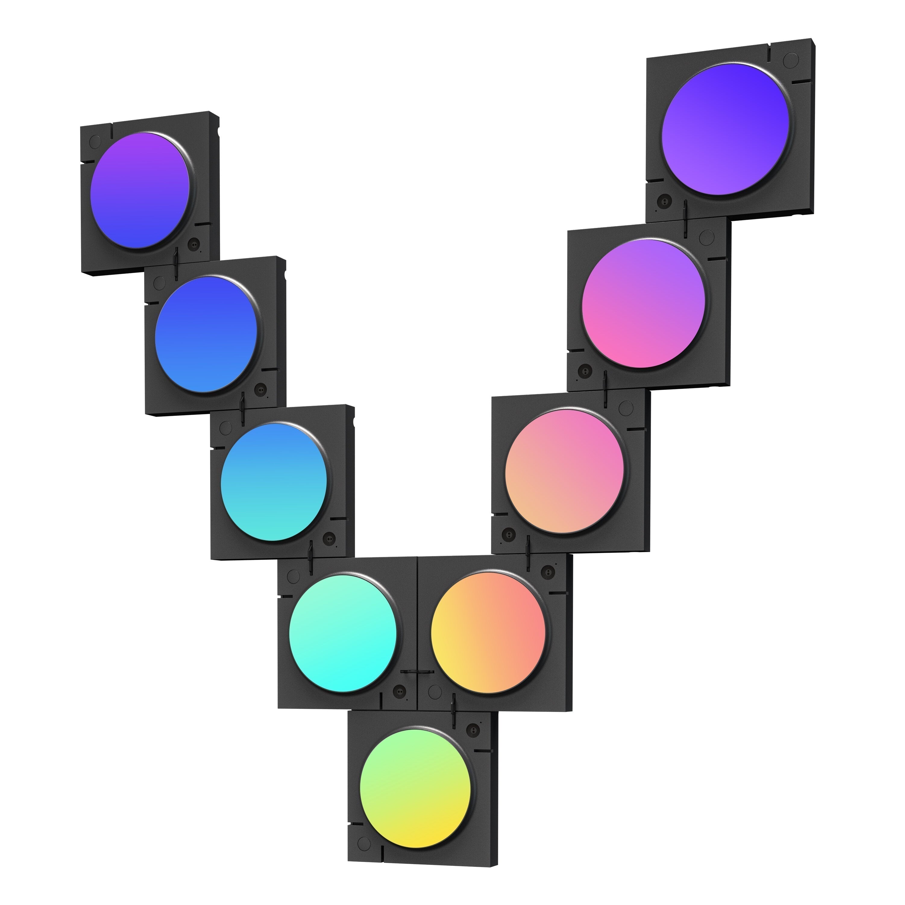 Smart LED Light Panels RGB Quantum Lights APP Control Works with Alexa Google Assistant