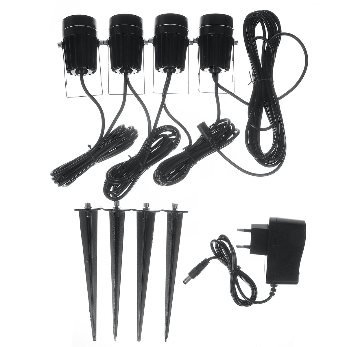 Warm White 2/4/6 PCS 12V LED LawnLights Spotlight Landscape Light Waterproof Outdoor Garden Pathway Yard