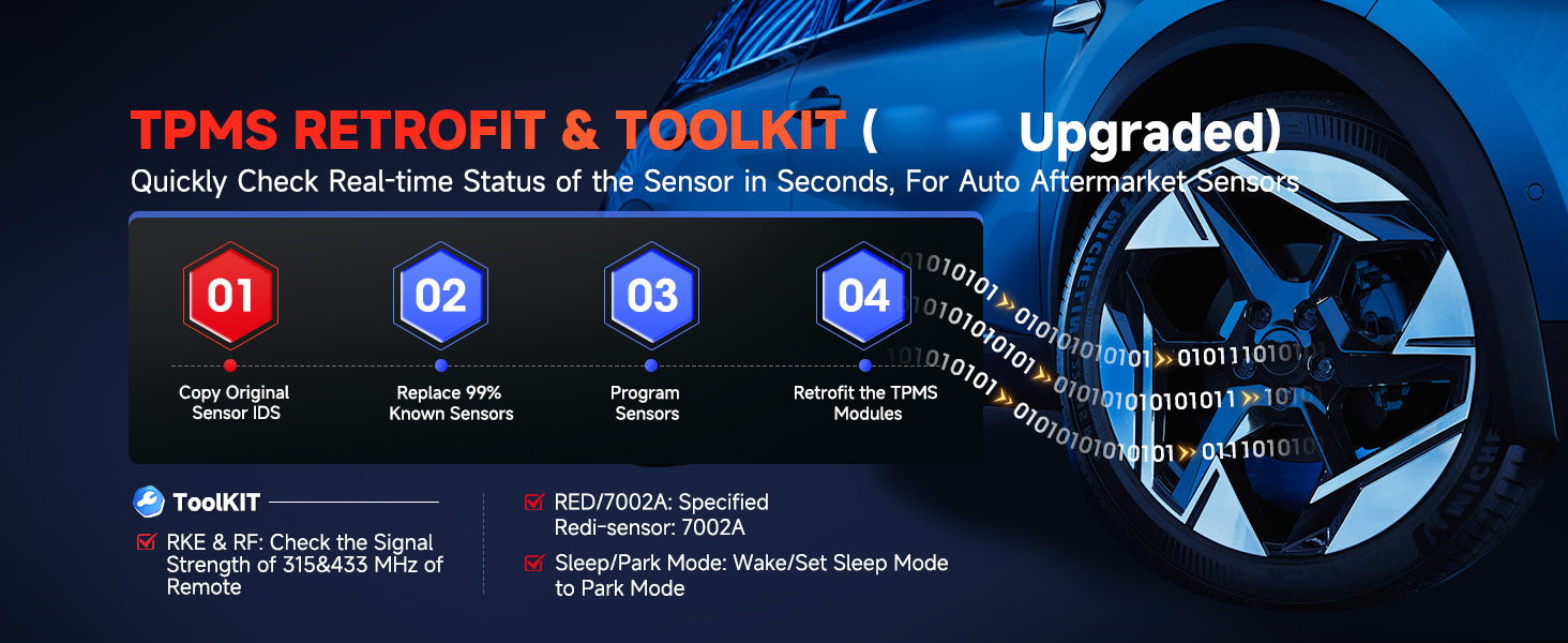 Diagnostic Tool 10 Android 8-Inch Screen 16MP Camera CAN FD DoIP TPMS Solution 3000+ Active Tests 36+ Reset Functions