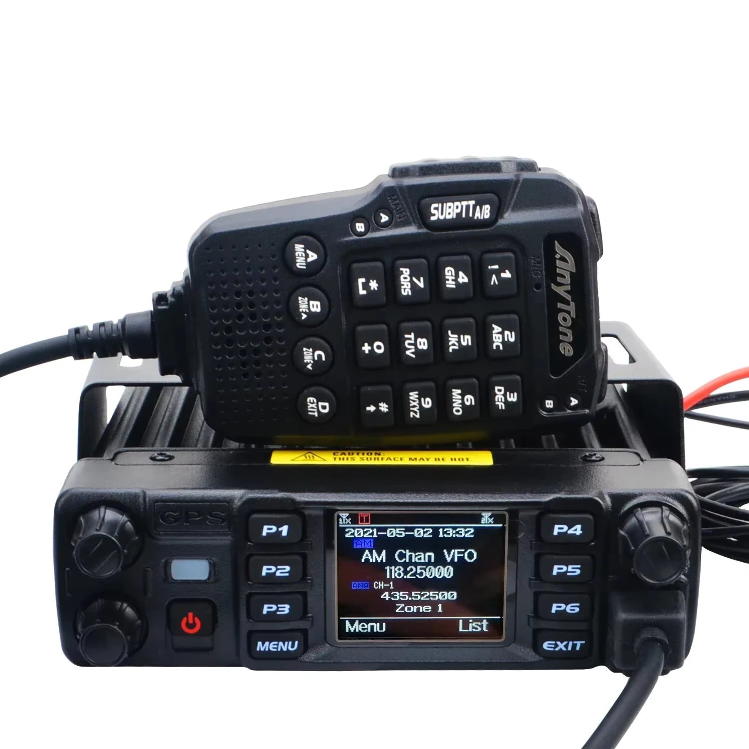 Plus VHF UHF Air Band Receive GPS APRS bluetooth PTT DMR Digital Repeater Function FM Mobile Radio AES256