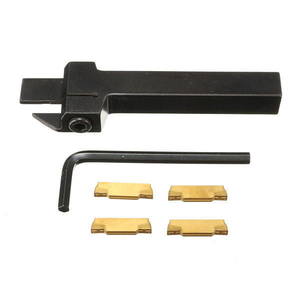 External Grooving Tool Turning Tool Holder For 3mm Cut With 4pcs MGMN300 Inserts