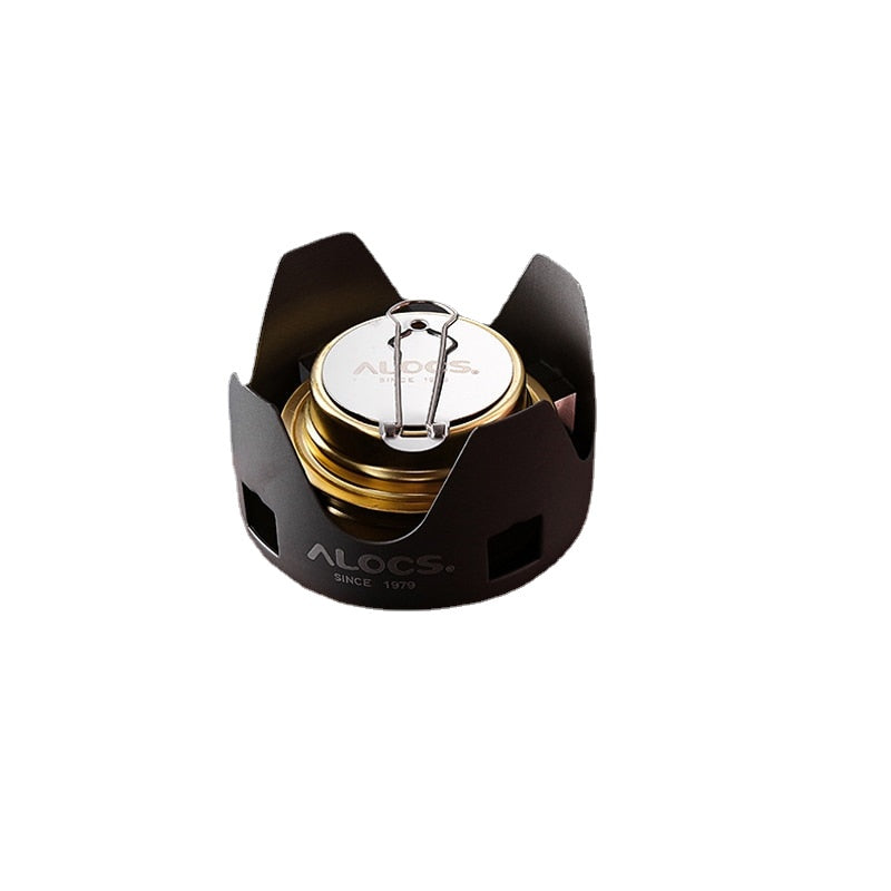 Compact Mini Spirit Burner Alcohol Stove with Stand for Outdoor Backpacking Hiking Camping Furnace