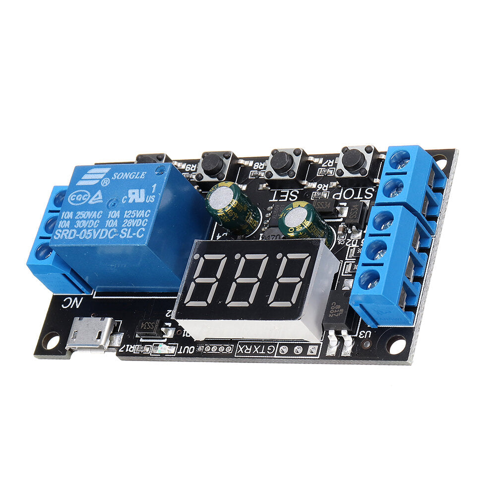 5Pcs 5V 12V 24V Time Delay Relay Module Trigger Cycle Timing Industrial Anti-overshoot Timer Relay