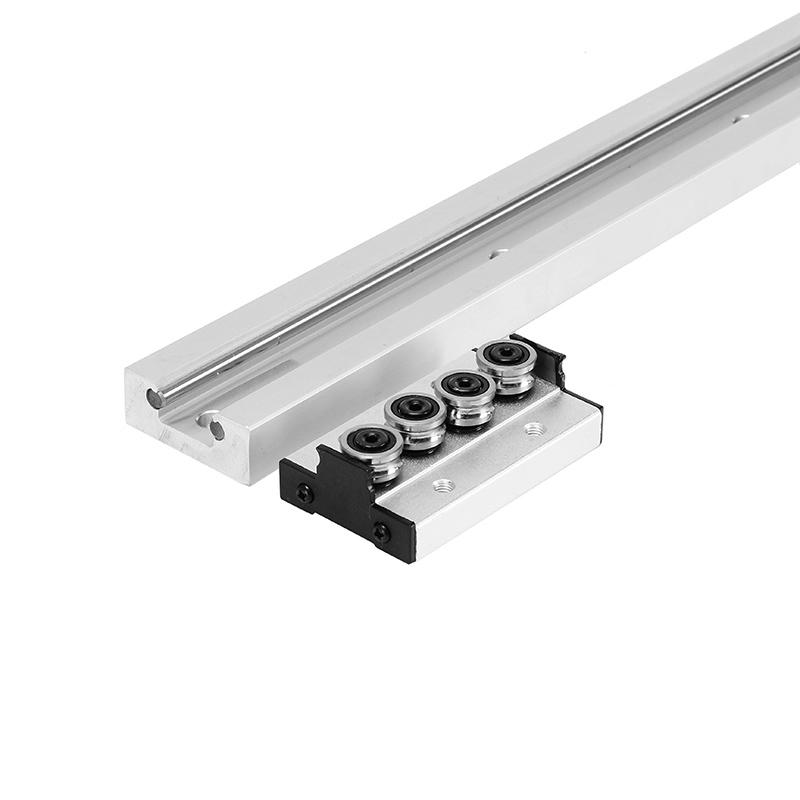 500mm Length SGR15 Linear Rail Guide with SGB15 4 Wheel Linear Rail Block CNC Tool