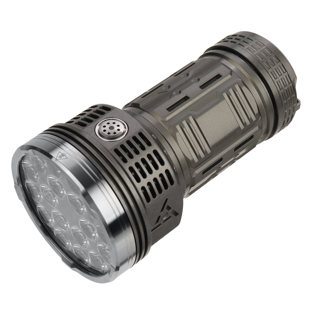 18x 21000LM 871M 190000CD Anduril UI Power Bank Flashlight High Performance LED Torch Super Bright Strong Spotlight