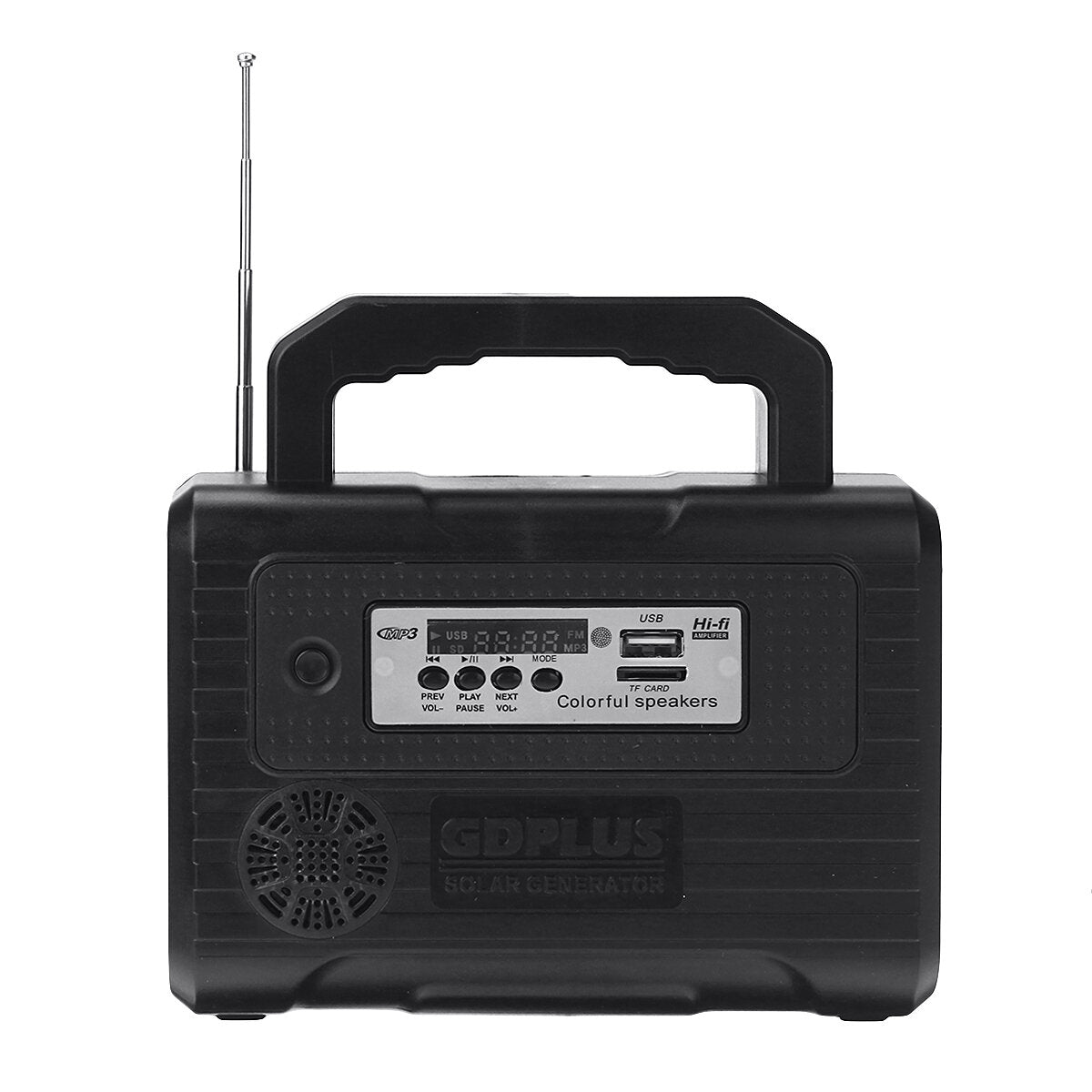 6V 3.5W Portable Outdoor Solar Power Panel With Super Bright Energy Saving Lamp And Bluetooth Radio FM