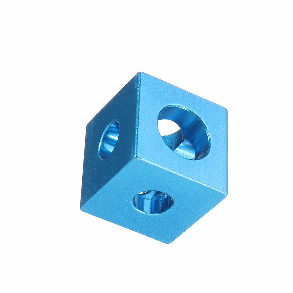 Three Way Cube Connector for 2020 V-slot Aluminum Extrusions Profile Blue