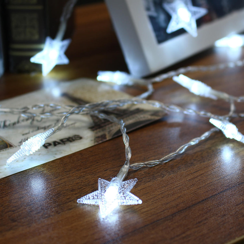 Battery Powered 5M 40LEDs Star Fairy String Light for Christmas Party Ddcor DC4.5V