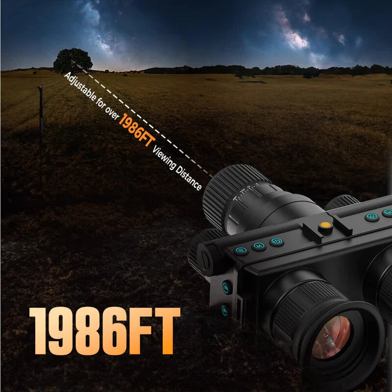 GreenZech Optic-600 Pro | 4K Night Vision Monocular | Dual OLED Display & 40MP Digital Infrared Observation Tool
