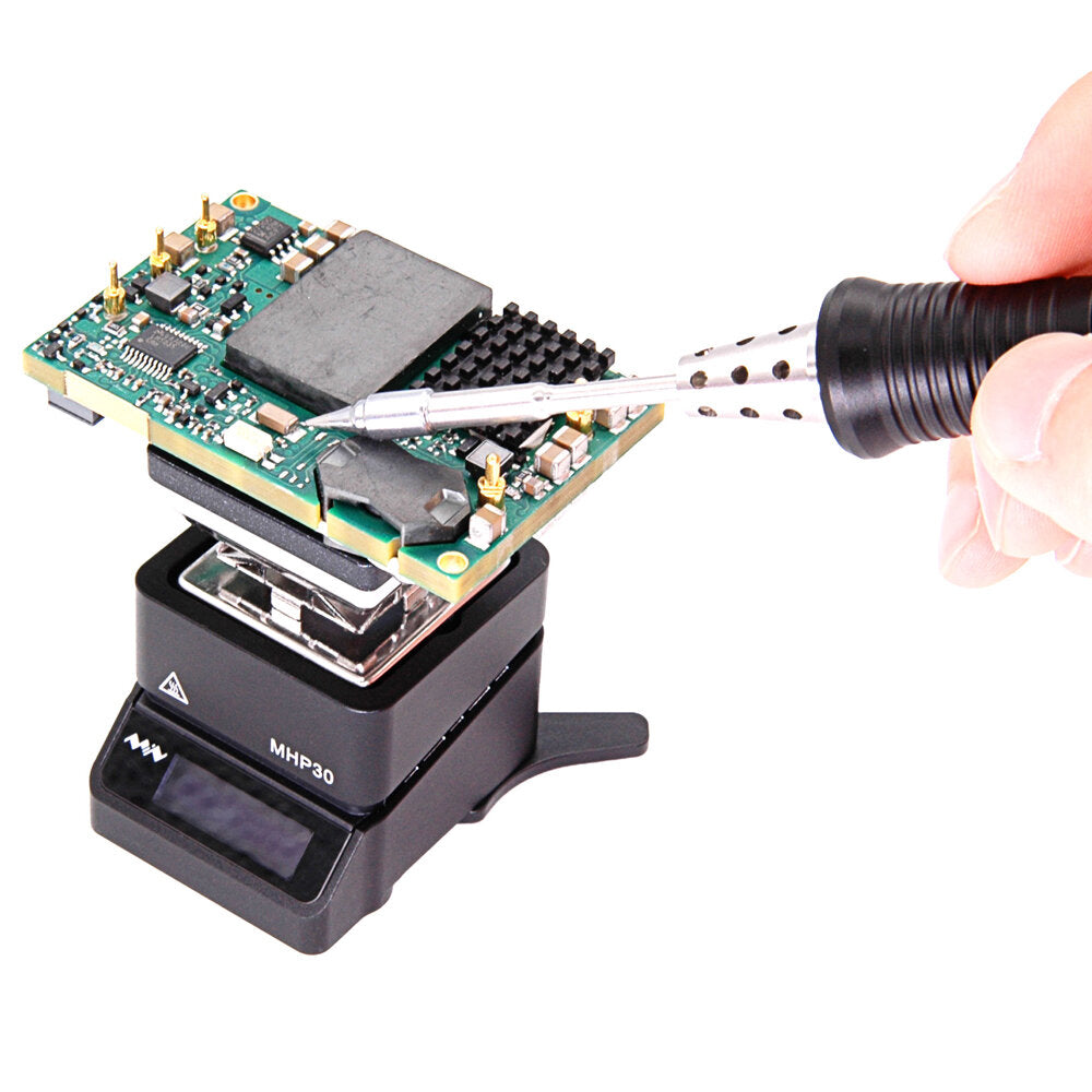 Mini OLED Hot Plate Preheater 60W 350 Soldering Station Preset Temperature with PD Power Supply for PCB SMD Heating
