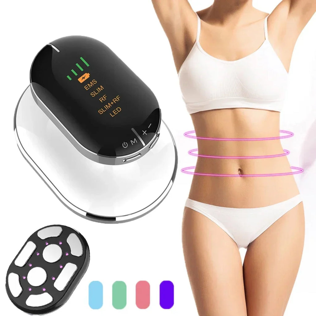 Handheld RF Beauty Slimming Device - EMS & RF Modes for Body Shaping, Skin Tightening, and Fat Burning at Home